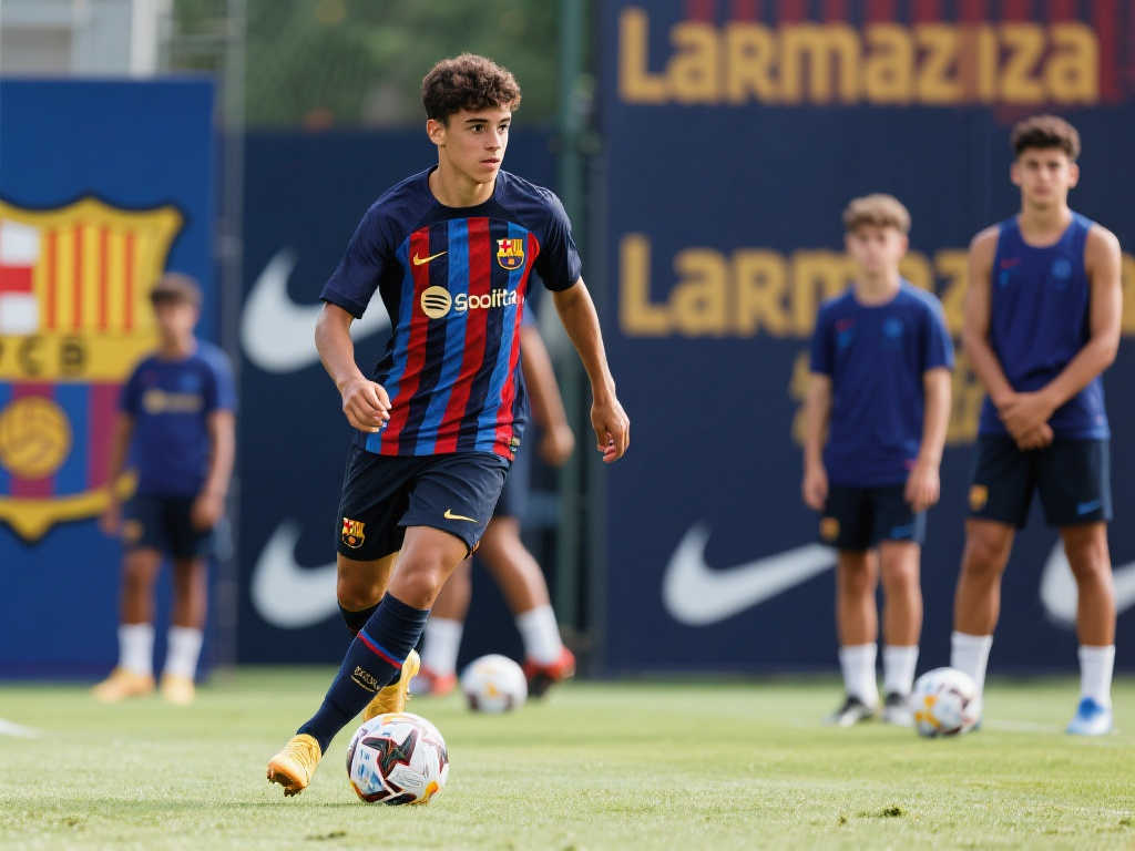 巴萨夏训营开启，青训新星表现出色